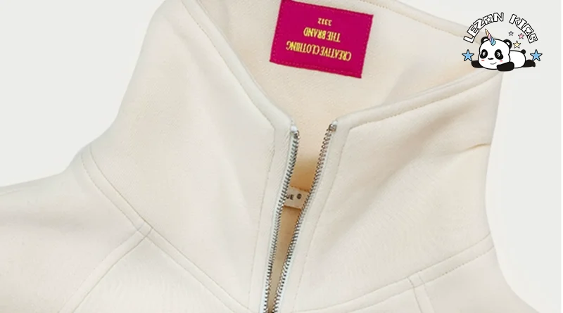 LEZONKIDS - Winter Fashion New Plain Hoodie with Collar Zipper Loose Straight Trouser Girls Girls' Sports Sweatsuit Set